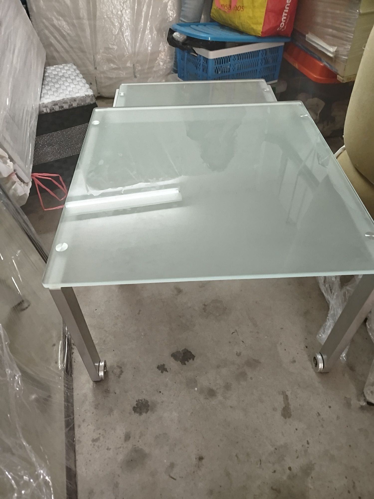 Mesa de centro em vidro temperado