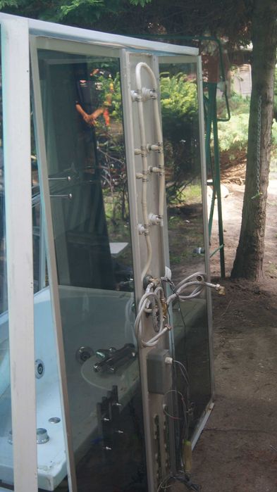 Wanna z kabiną prysznicową hydromasaż jacuzzi komplet 150X85x230 super
