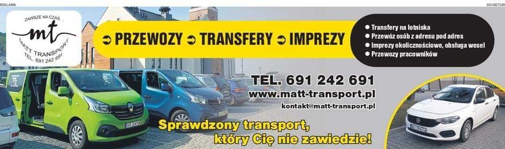 Obsługa wesel - Rozwóz gości - Transport pracowników - Lotniska - FV