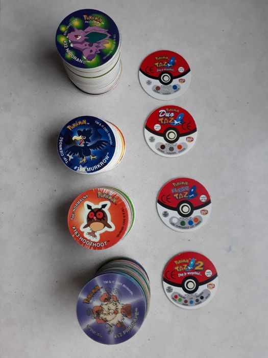 Pokemon Lay's TAZO , Duo TAZO , FLESZ TAZO i TAZO 2 3D w dobrym stanie