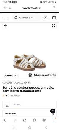 Sandalias menina la redoute