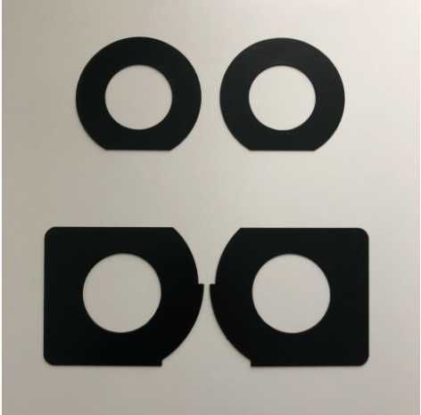 BLACK HELLA - krzyże do lamp BMW e30, e32, e34, e36, e46, e38, e39,e21