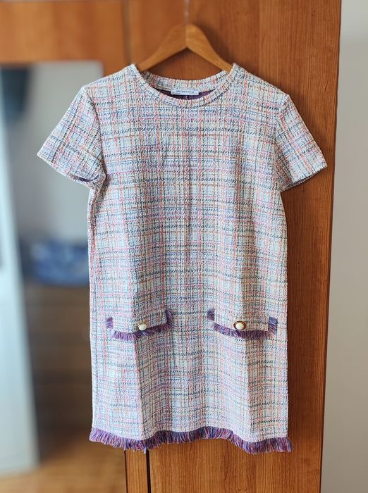 Vestido Tweed De Senhora