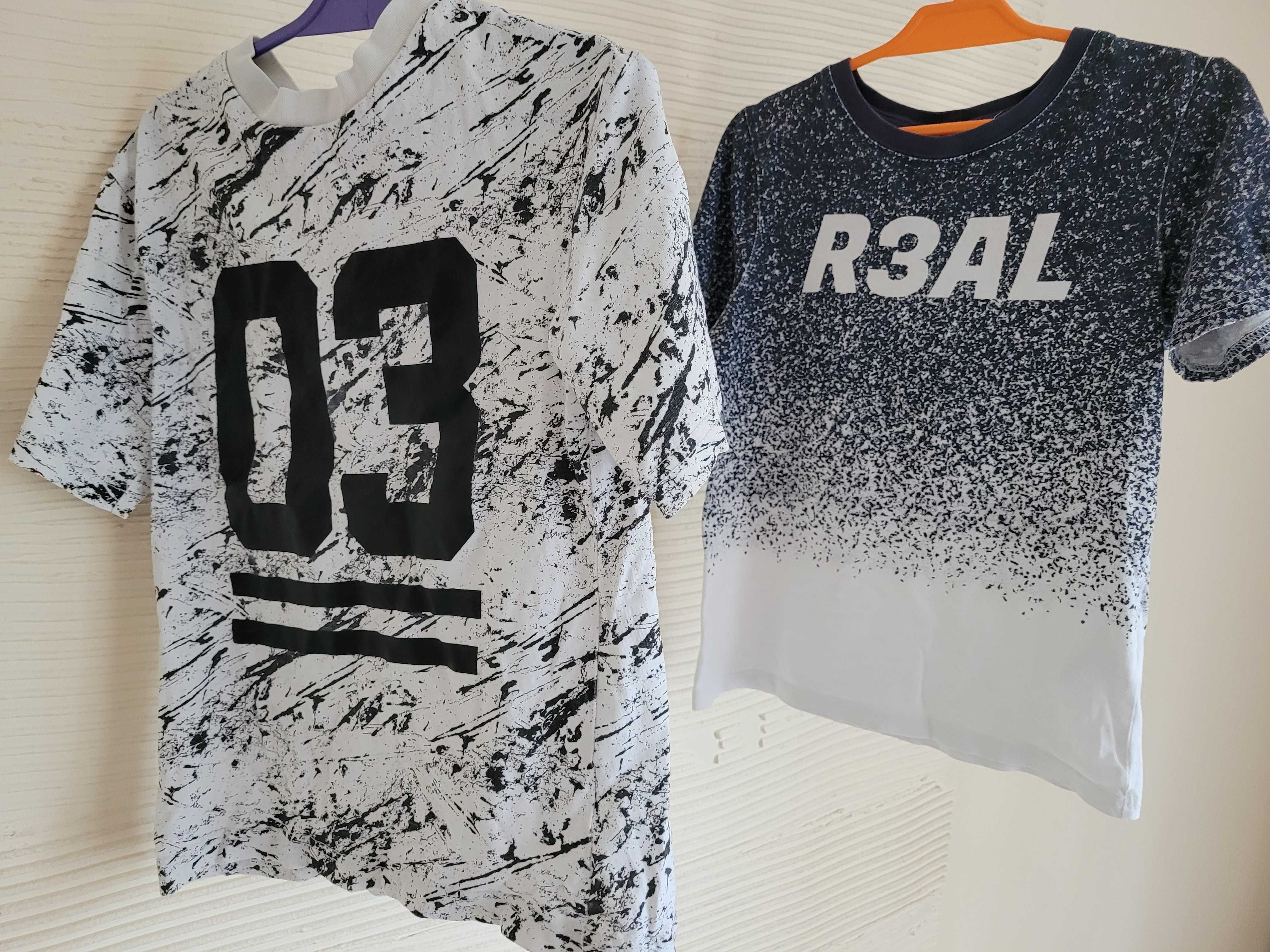 Dwa t-shirty r. 110/116 H&M chłopięce