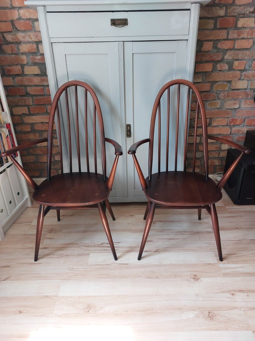 krzesło Quaker Back Windsor m. 365 proj. L. Ercolani dla ERCOL vintage