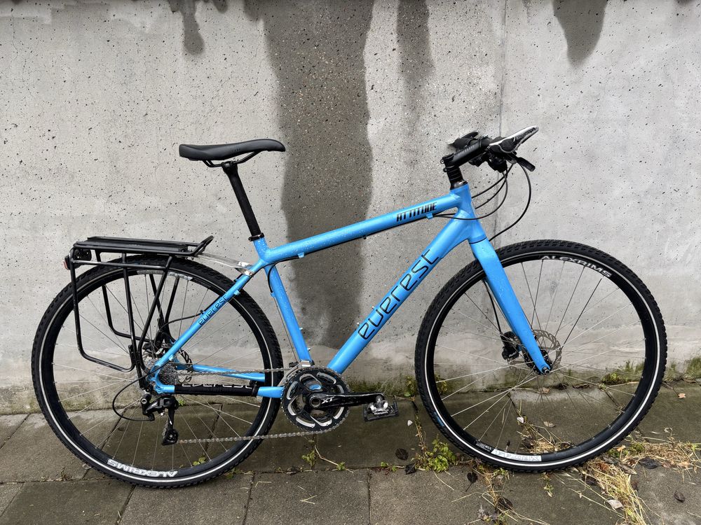 Rower gravel flat bar, deore xt, Avid db