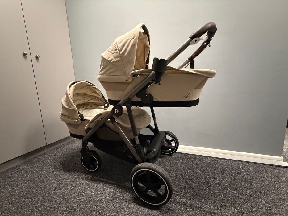 CYBEX GAZELLE S wózek bliźniaczy 2w1 Jak nowy Duży Zestaw Promocja