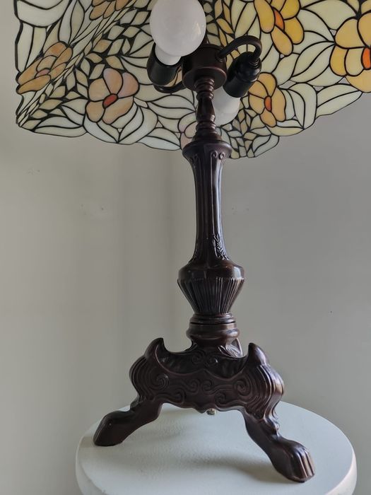 Tiffany lampa witrażowa stołowa / stojąca