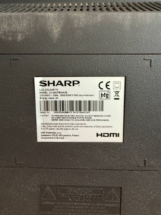 Телевізор Sharp / 48” / Full HD / HDMI