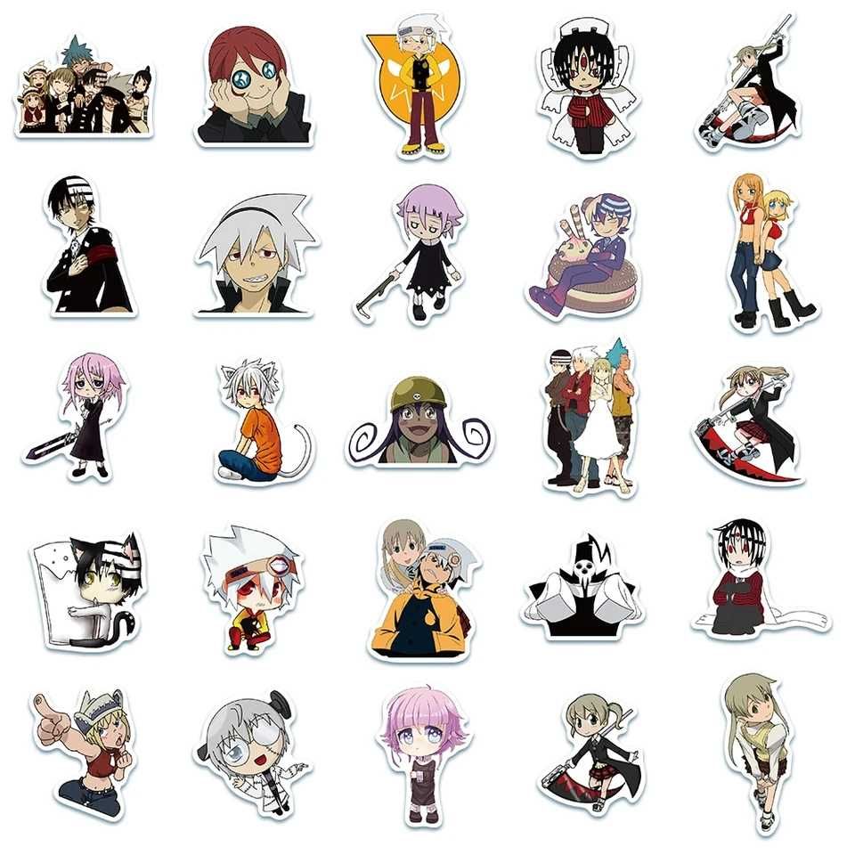 Наклейки з Soul Eater, Darling in the FranXX, Neverland