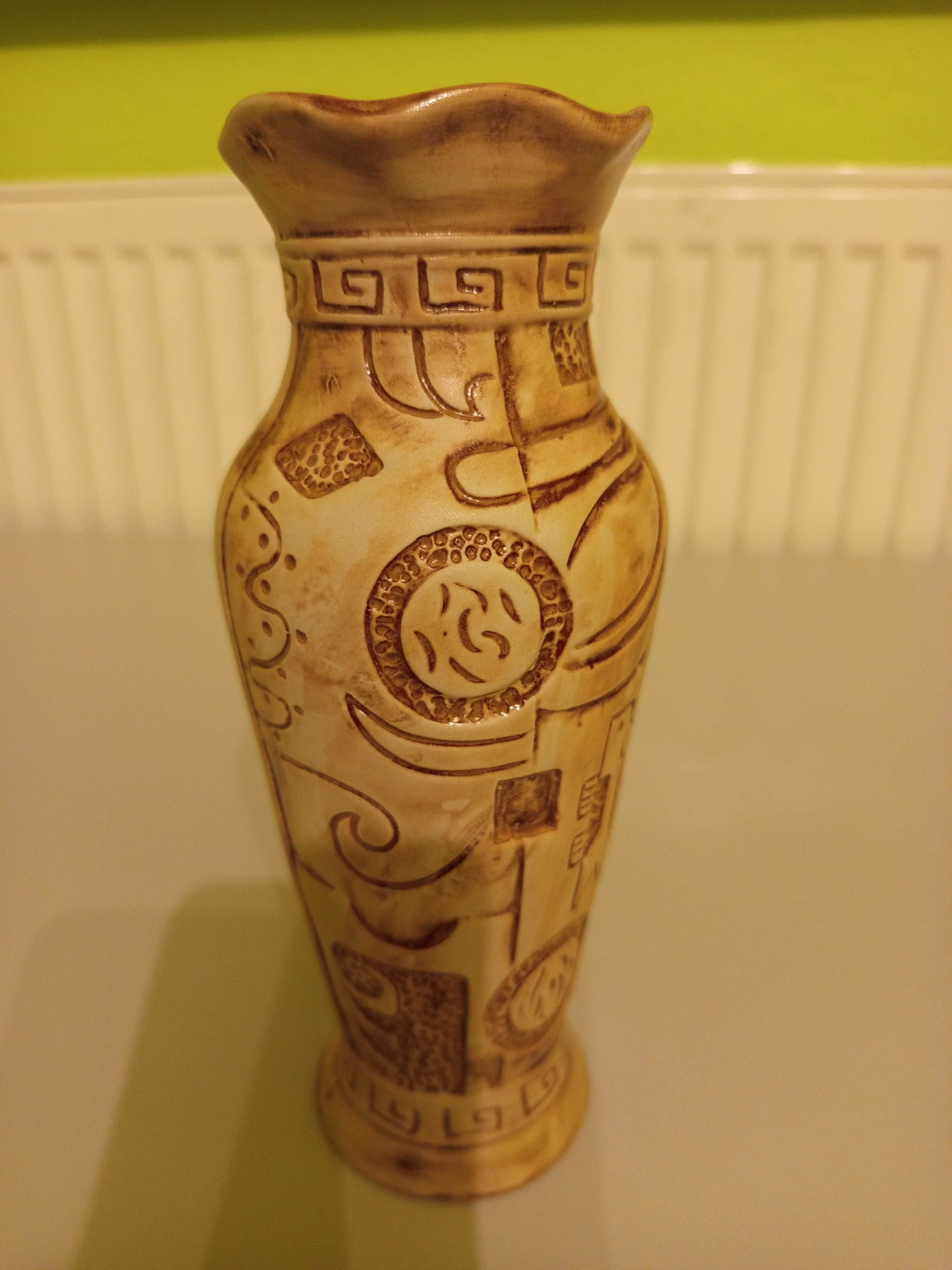 Wazon primitive art ceramika ludowa