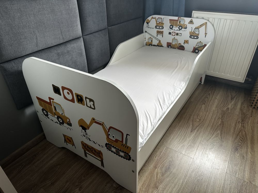 Łóżko MIKI dziecięce 140x70 + materac + szuflada