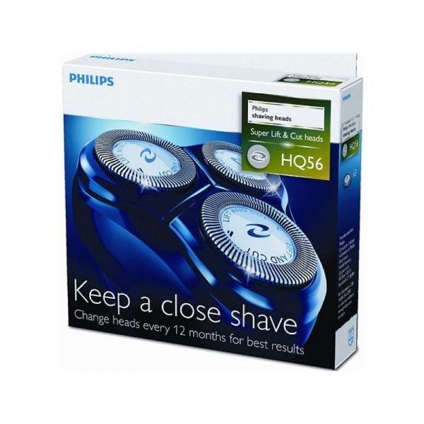 Philips Pack 3 Cabeças de Corte HQ 56 lâminas - Novo