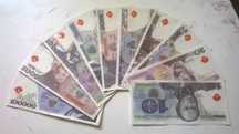 Banknoty Polskie z czasów PRL-u - REPRINTY - 30 szt.