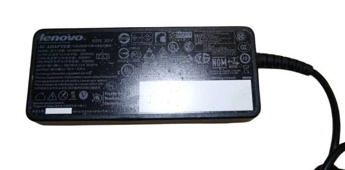 Zasilacz lenovo 20V 3,25A 65W wtyk slim tip