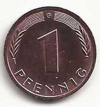 1 Pfennig de 1981 G, Alemanha