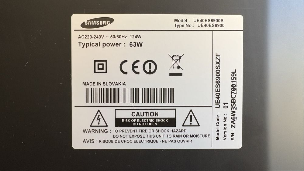 SmartTV 3D Samsung 40’