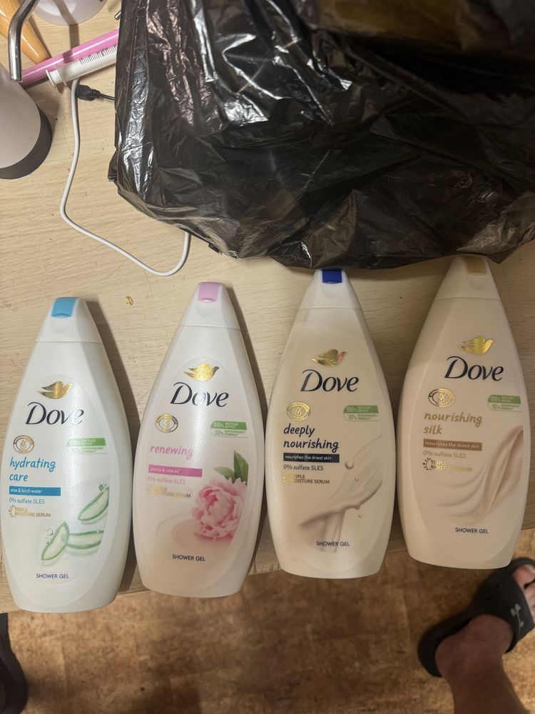 Dove zel pod prysznic 4 szt rozne 500 ml