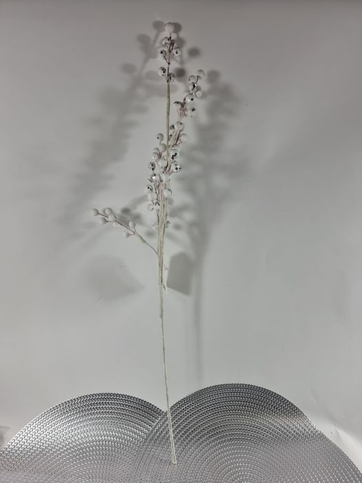 Sztuczne gałązki biale ozdobne do wazonu sztuczna gałązka biała