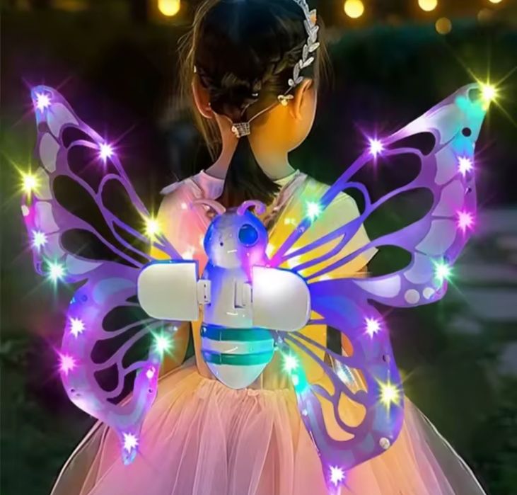 Дитячі крила, що світяться Метелики Феї з музикою Butterfly Wings