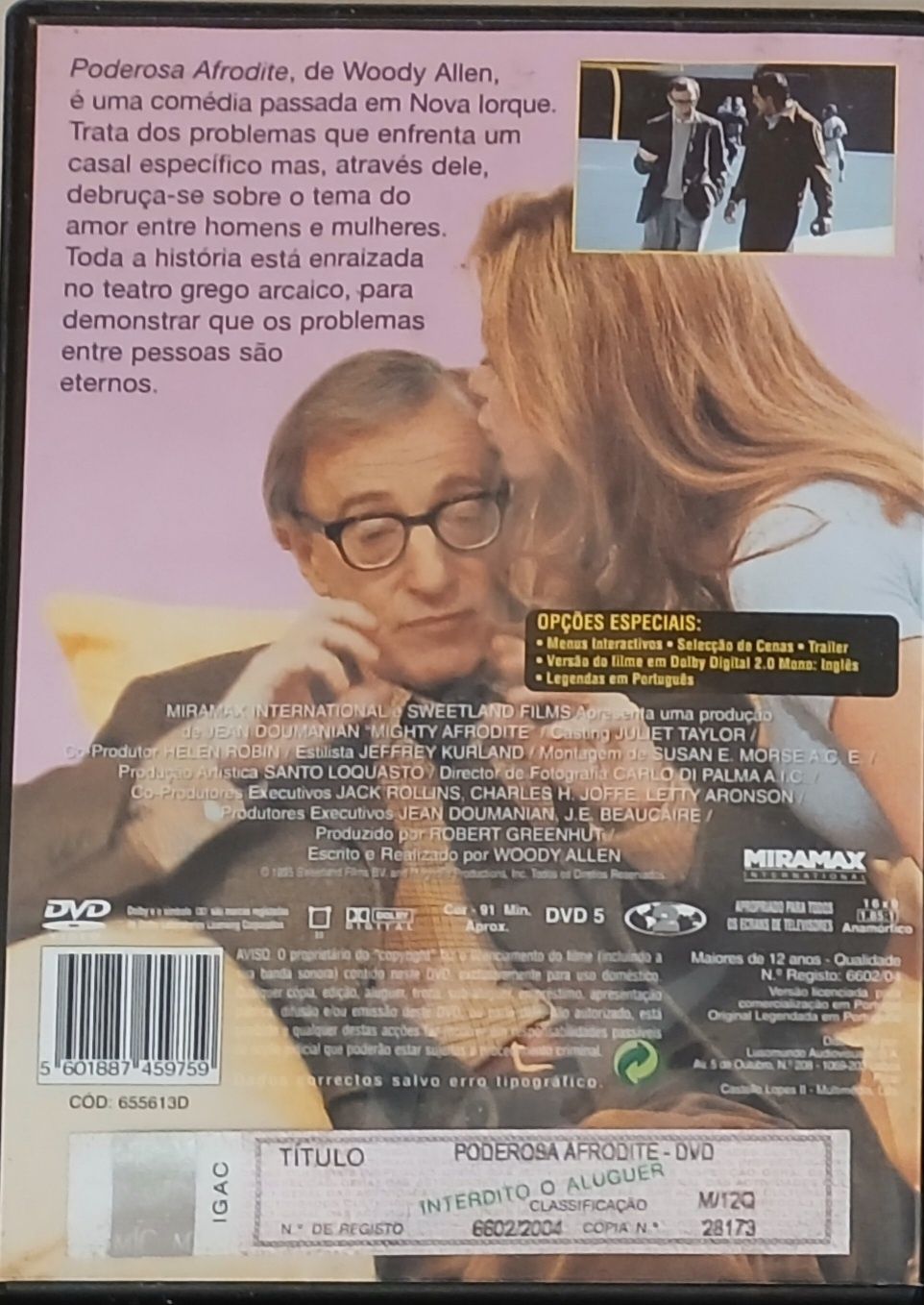 DVD Poderosa Afrodite de Woody Allen