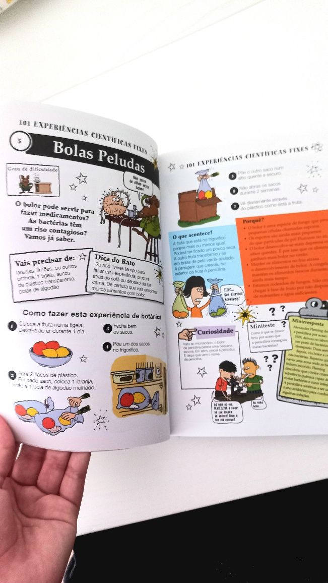 Livro 101 Experiências Científicas Fixes - Ótimo Estado!