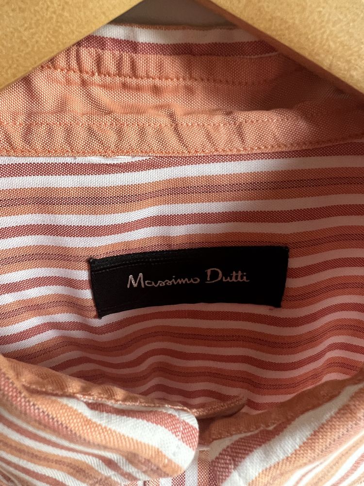 Elegancka koszula długi rękaw paski massimo dutii r. XL