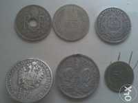 Stare monety 4szt,1guzik i odznaczenie,dla kolekcjonera