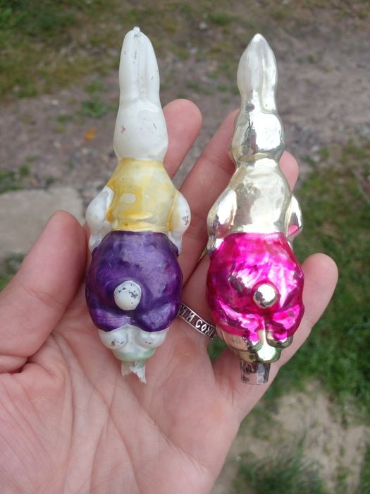 Елочные игрушки Заяц.