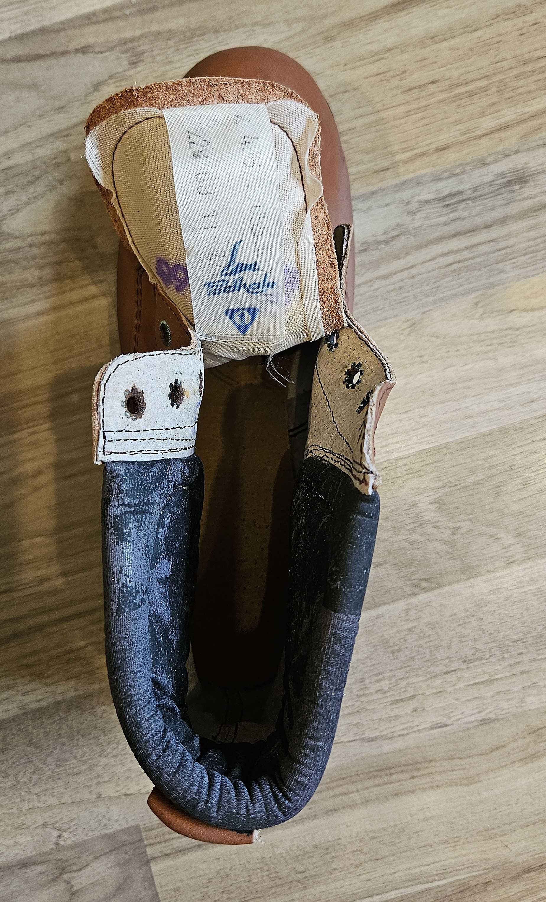 Buty robocze skórzane PRL nieużywane rozmiar 8,5