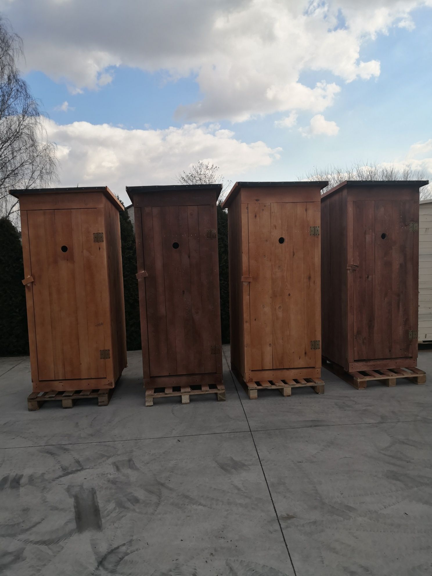 Toaleta Drewniana Zwykła WC Wychodek Ustęp Szybka Realizacja