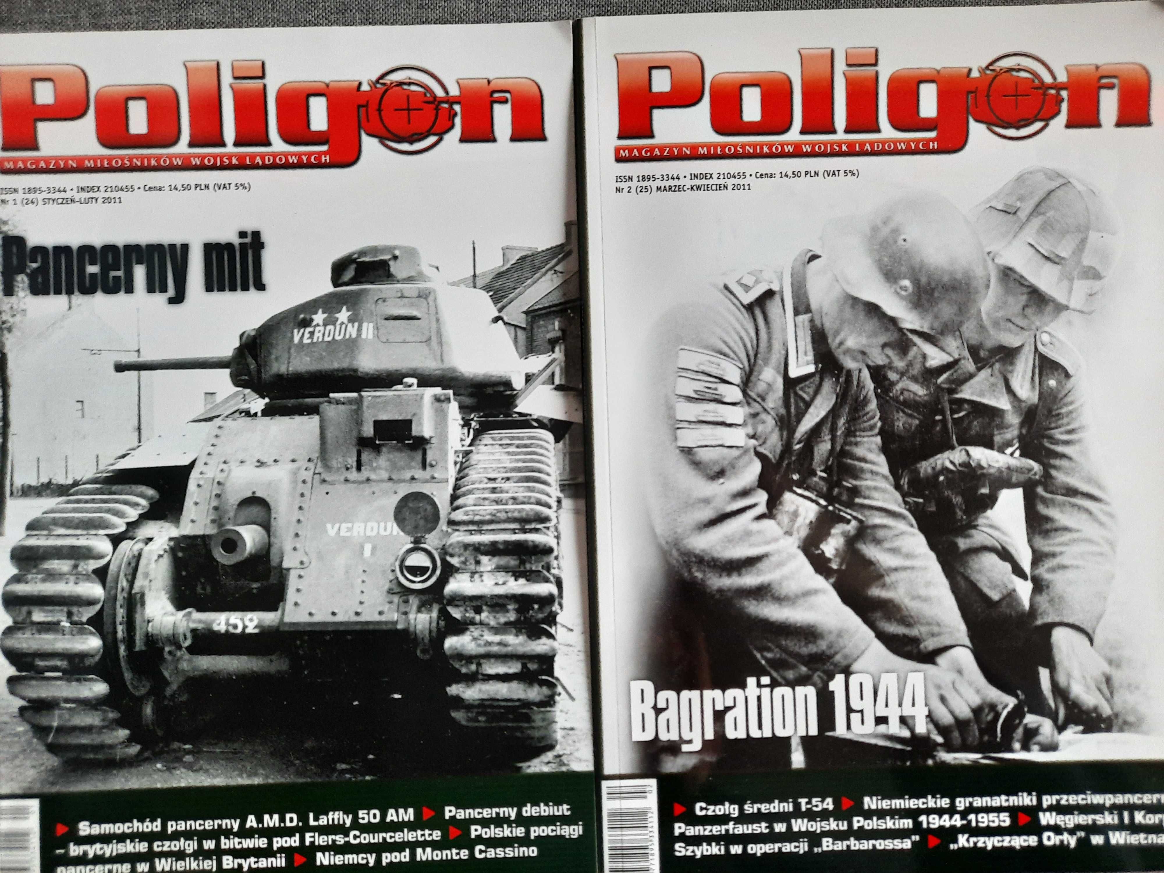 Poligon - magazyn miłośników wojsk lądowych 9 numerów