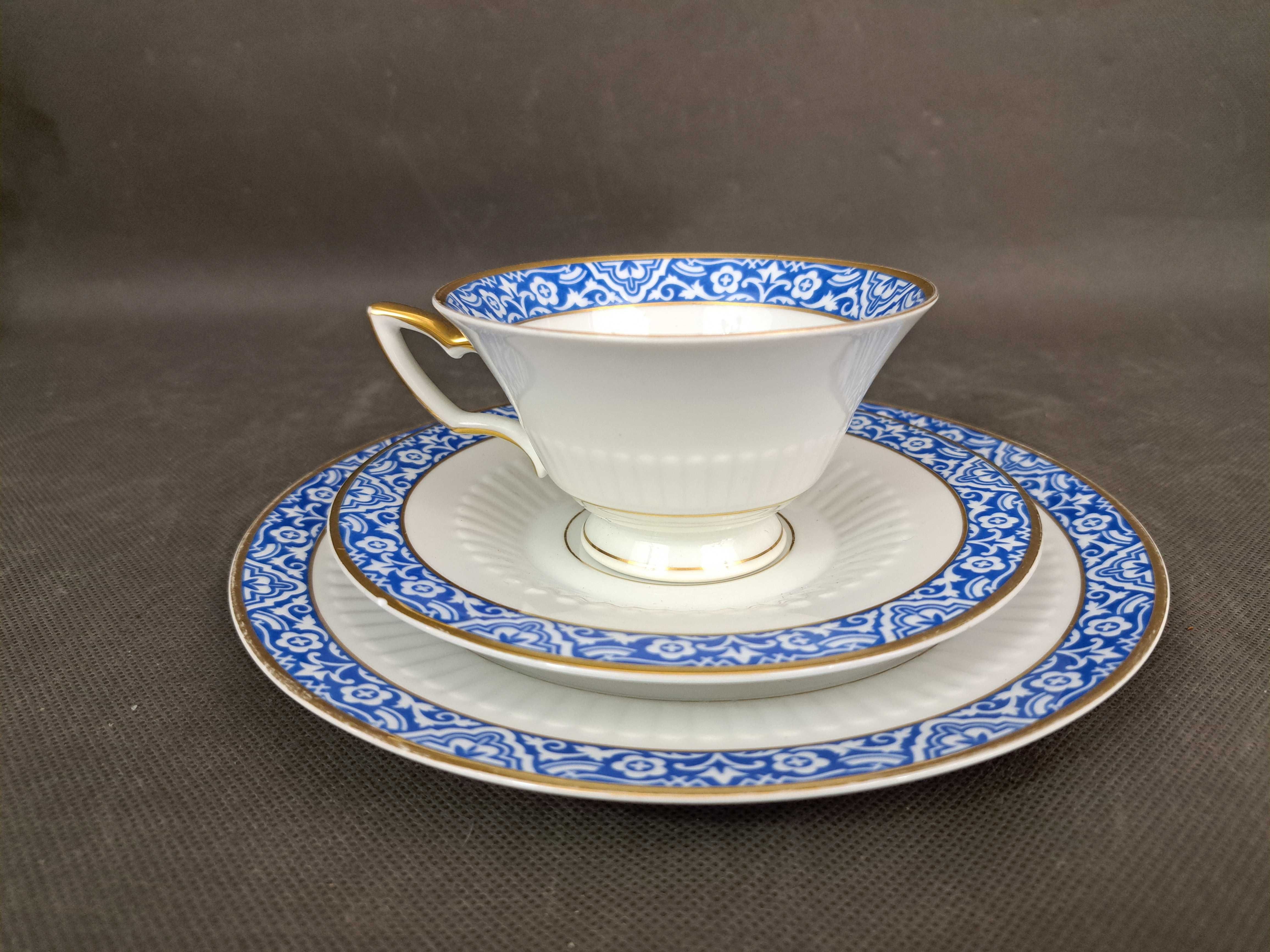 Porcelanowy zestaw śniadaniowy, trio, Heinrich