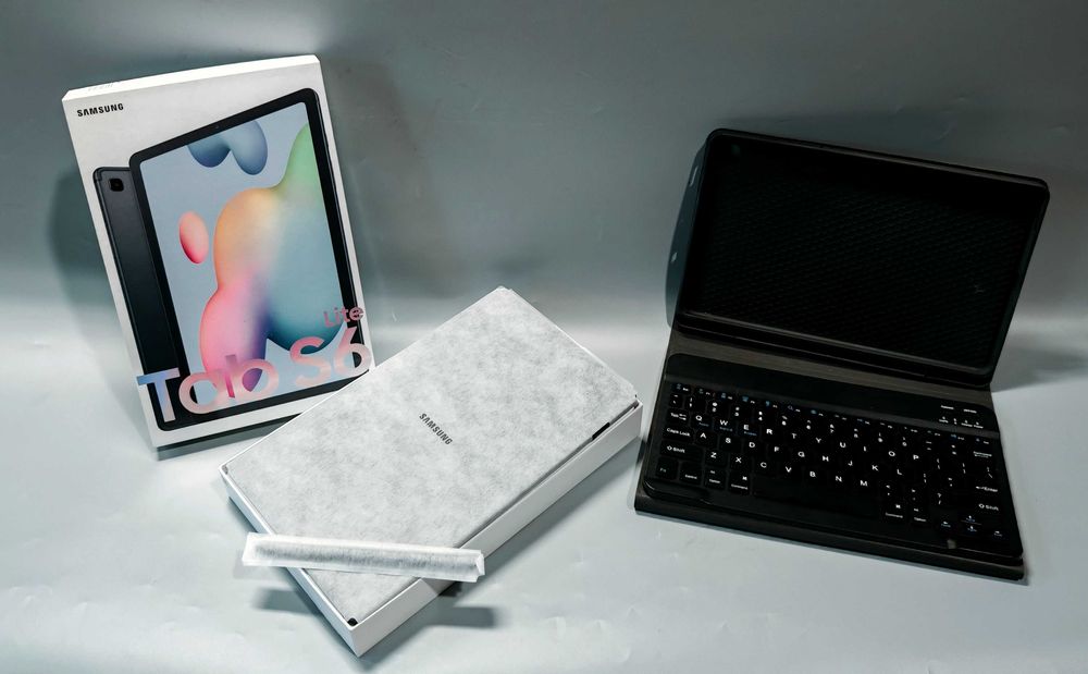 Tablet Samsung Galaxy Tab S6 Lite 4G LTE Jak Nowy Etui Klawiatur Rysik