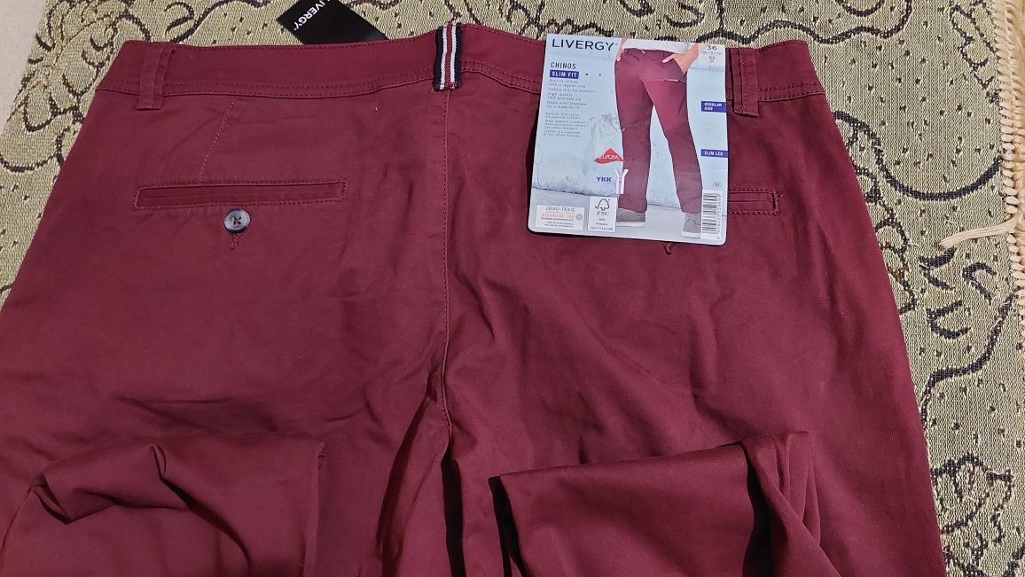 Стильні фірмові Чоловічі штани брюки Чино Chinos Livergy 50-52 р