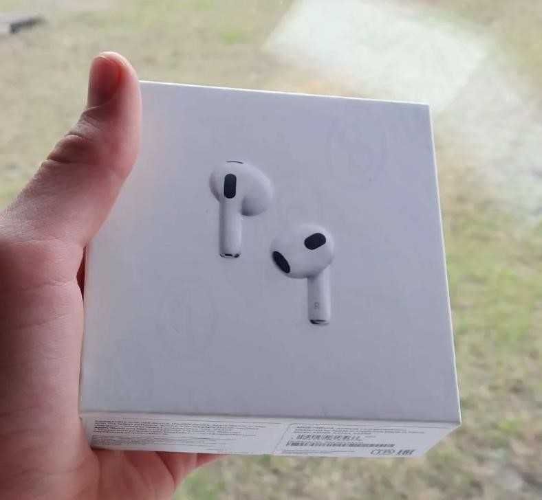 Наушники Airpods 3 LUX качество 1в1 с+ чехол в подарок
