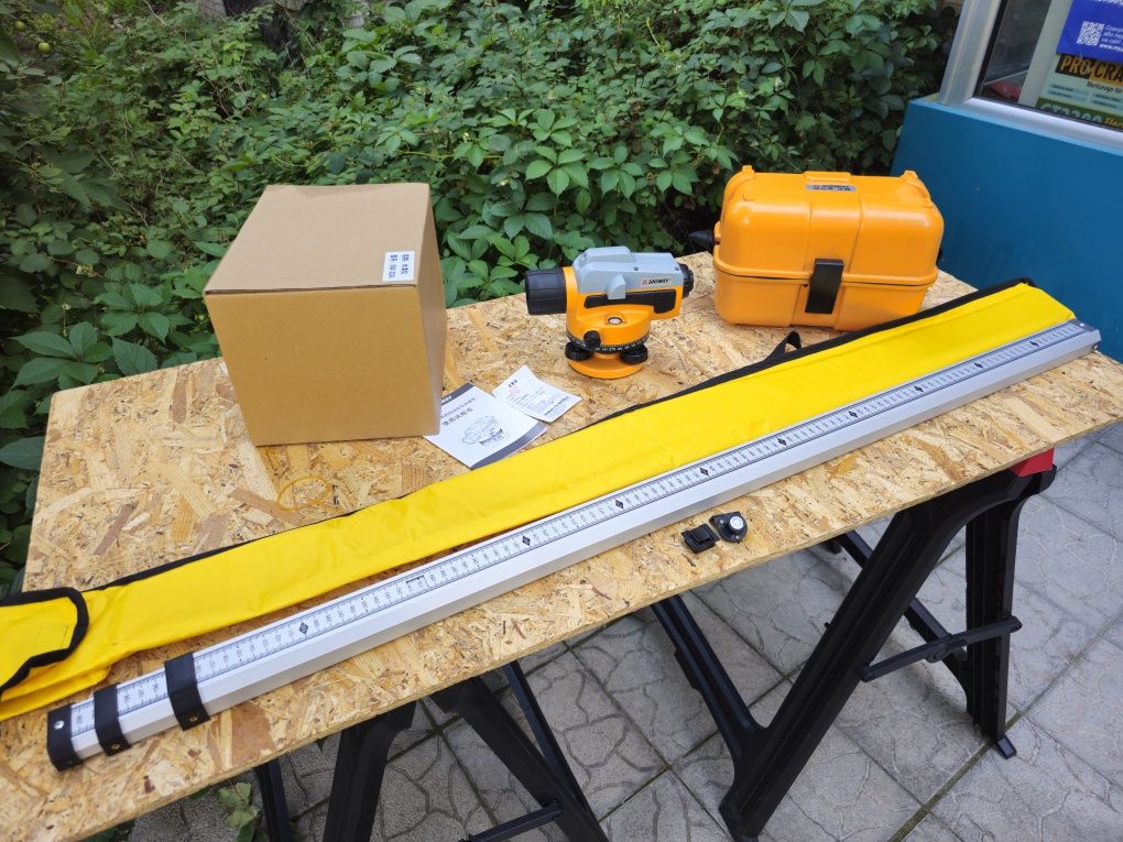 Оптичний Нівелір Sndway sw-32 + Професійна Рейка ProLevel 3м з рівнем