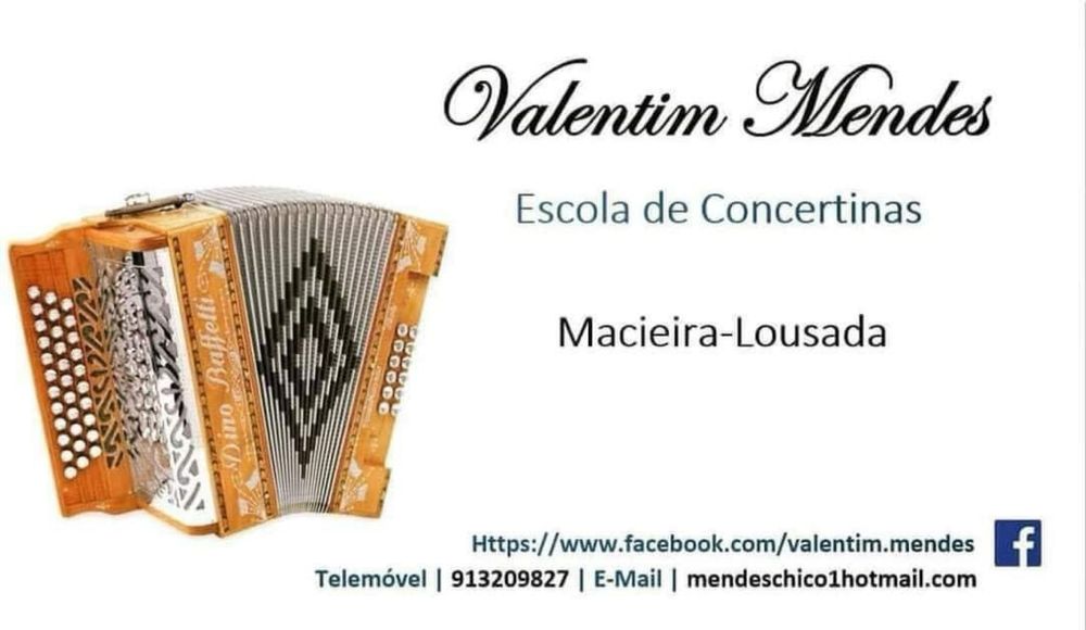 Aulas de Concertina Online/Presencial
