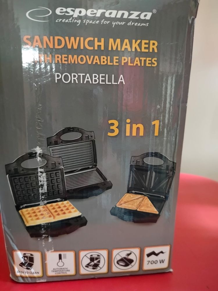 zestaw 3 w 1 gofry sandwich grill