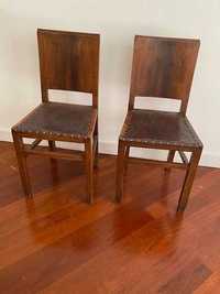 Conjunto 2 cadeiras de madeira