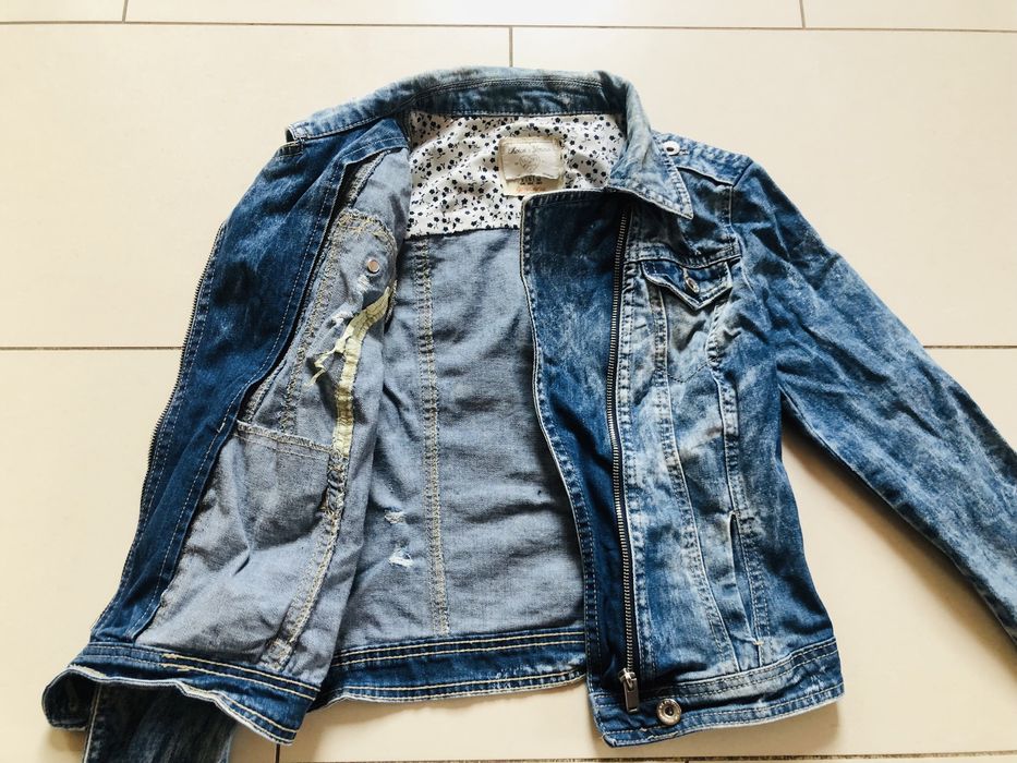 Kurtka jeansowa XS/S (34/36) niebieska