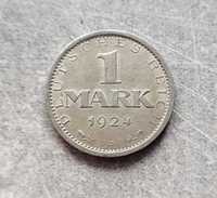 147) NIEMCY srebro - 1 Marka - 1924 r. - A
