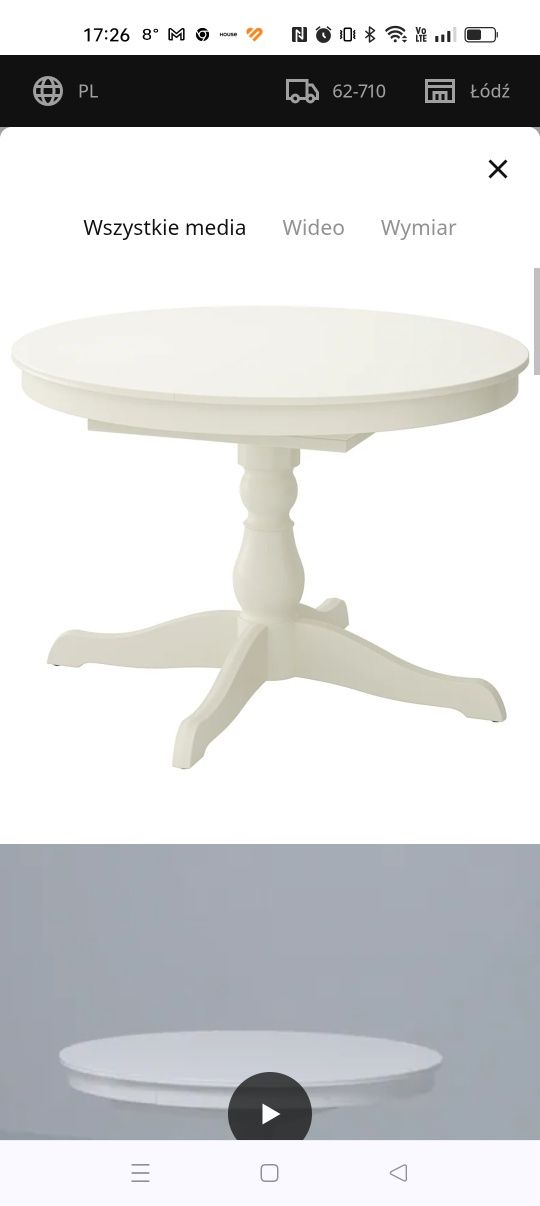 Stół Ikea + krzesełka