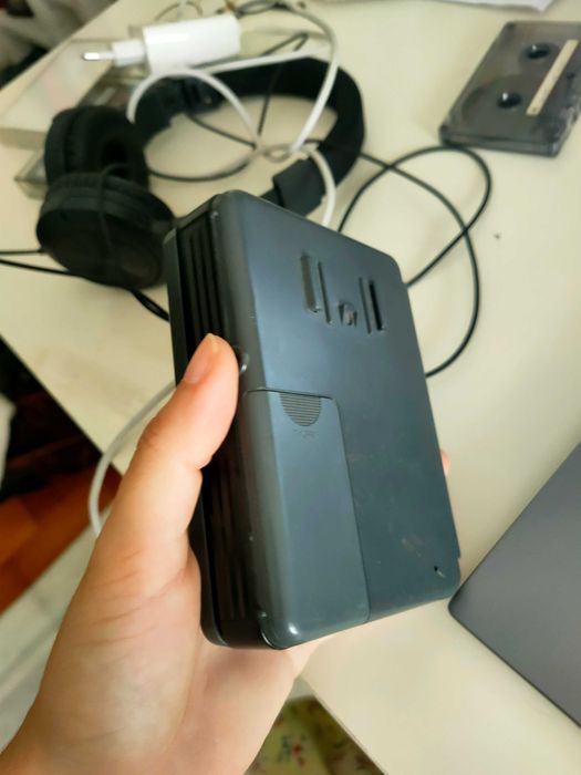 Leitor de cassetes Walkman de 1989