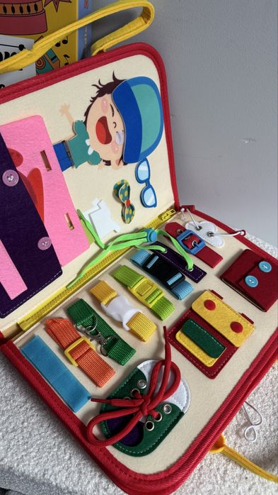 Nowe Montessori teczka edukacyjna tablica manipulacyjna