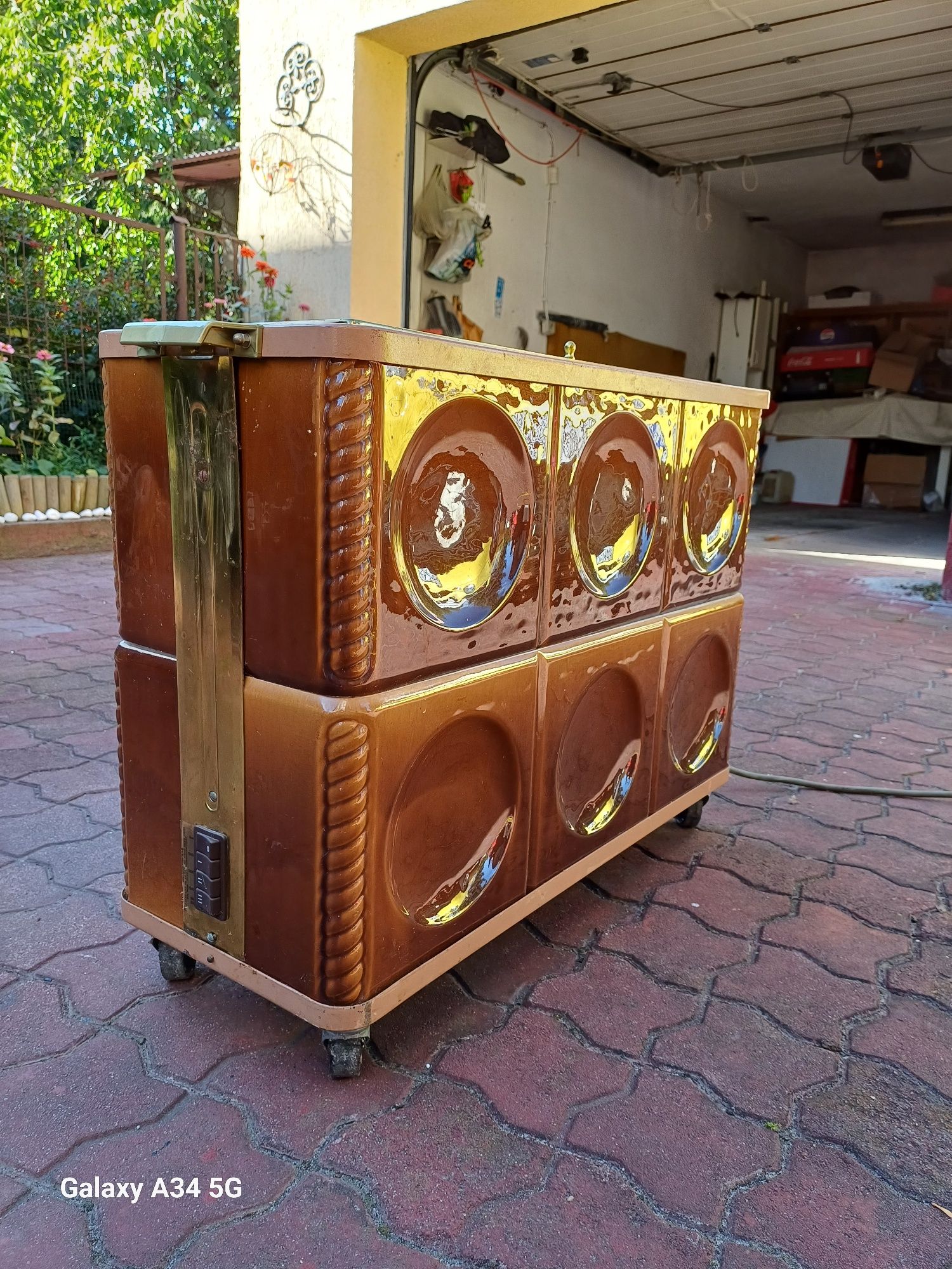 Piecyk kaflowy elektryczny ozdobny 220v.