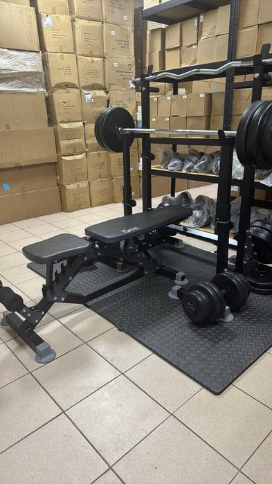 Лавка жиму регульована + Стійки для штанги X-750 Лава жима Скамья