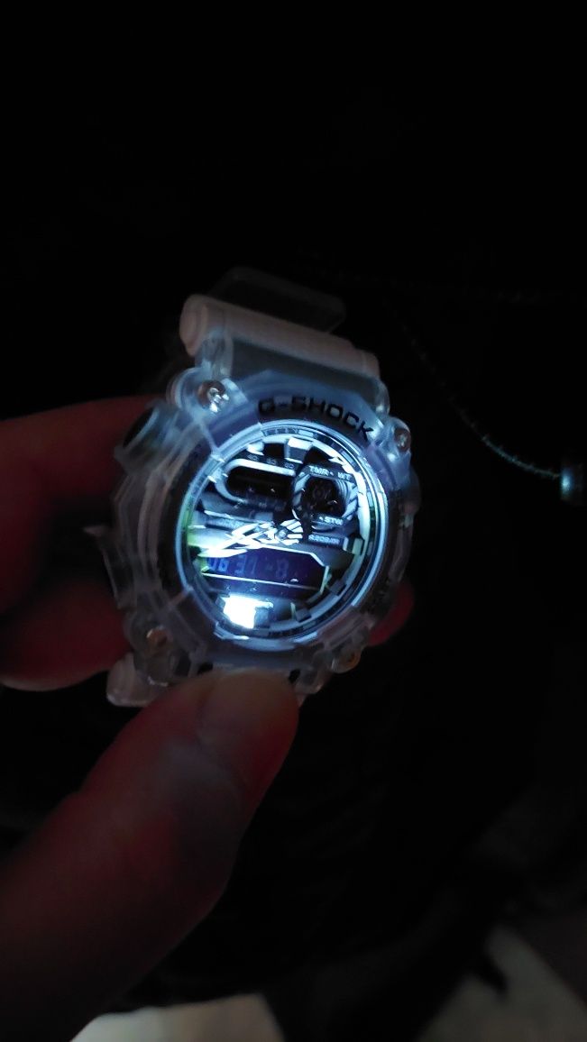 Casio G-shock Transparent Skeleton Jelly GA-900skl oryginalny Duży