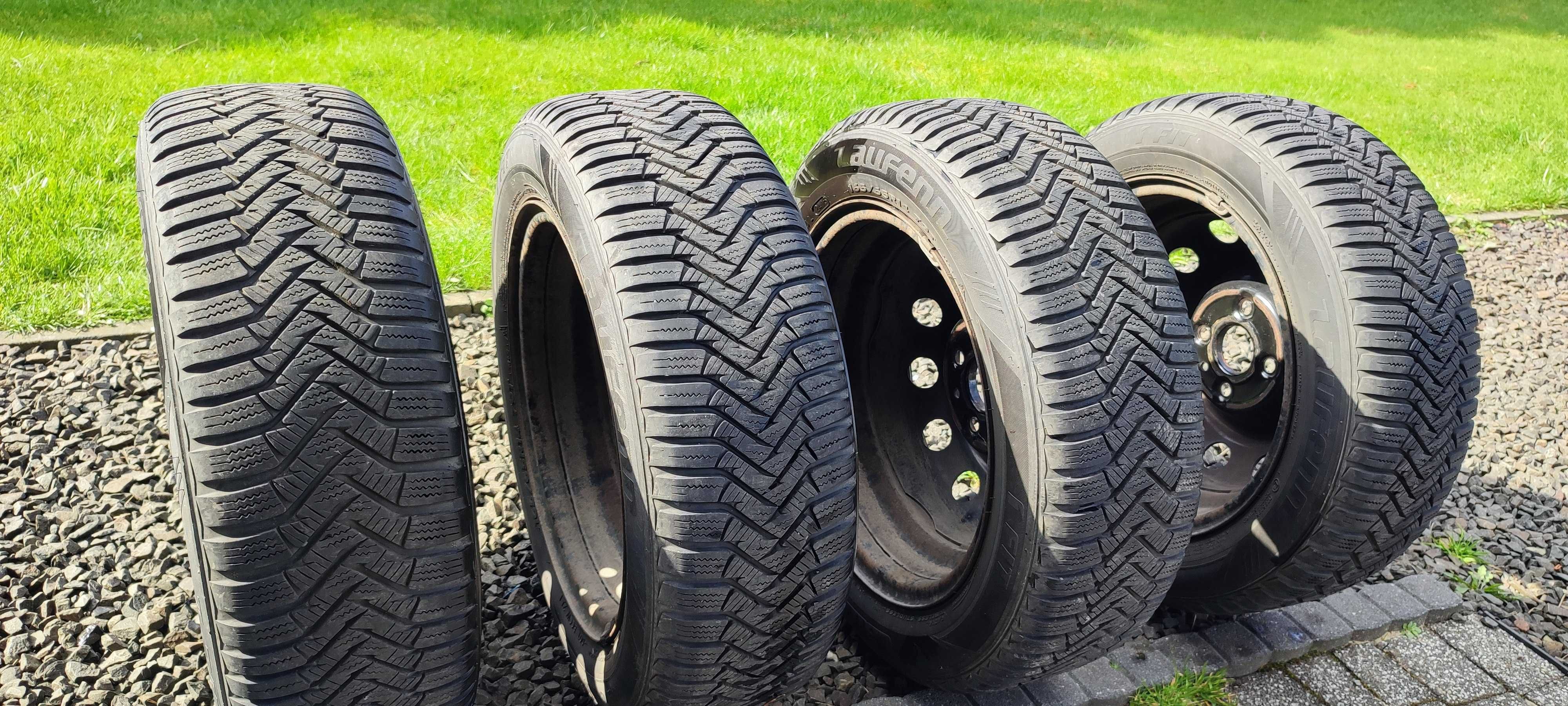 Koła zimowe komplet 165/65 R14 6,5mm 4x100 + kołpaki 4szt Getz