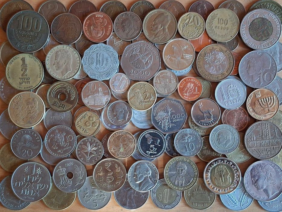 Монеты мира 100 шт без повторов все континенты №1